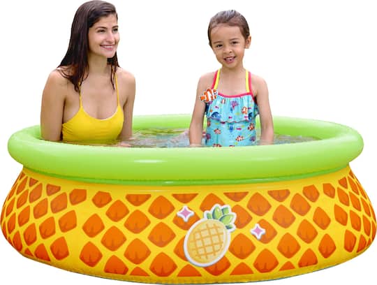 Pool Central 5ft. Inflatable Pineapple Kiddie Swimming Pool